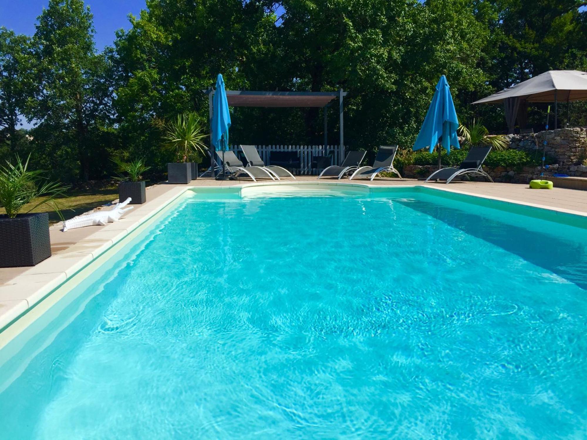 Maison De Campagne Avec Piscine Béduer Екстериор снимка